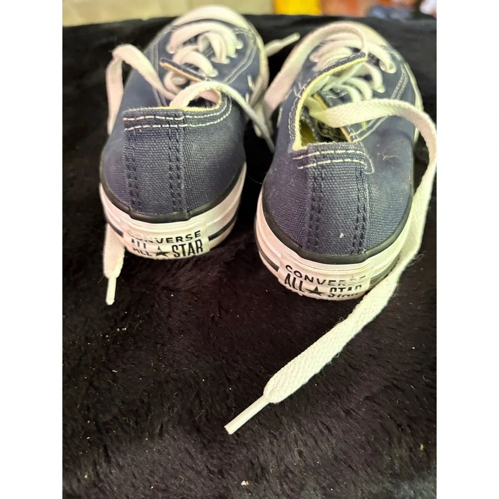 Converse Chuck Taylor All Star Low Top Navy Blue Youth Size 12.5‎ 3J237 Sneaker